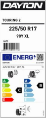225/50R17 98Y XL TOURING 2 DAYTON