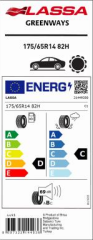 175/65R14 82H GREENWAYS LASSA