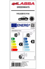 195/65R15 91H GREENWAYS LASSA