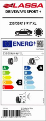 235/35R19 91Y XL DRIVEWAYS SPORT+ LASSA