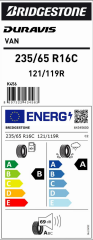 235/65R16C 121/120R DURAVIS VAN BRIDGESTONE