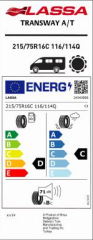 215/75R16C  116/114Q TRANSWAY A/T LASSA