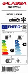 195/65R15 91H SNOWAYS 4 M+S / SFM LASSA
