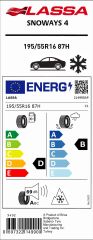 195/55R16 87H SNOWAYS 4 LASSA
