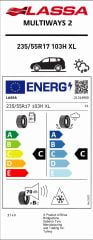 235/55R17 103H XL MULTIWAYS 2 LASSA