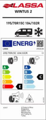 195/70R15C 104/10R WINTUS2 LASSA