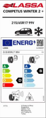 215/65R17 99V COMPUTES WINTER 2 LASSA