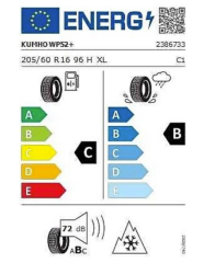 205/60R16 96H XL WİNTERCRAFT WP52+ EV KUMHO(ELEKTRİKLİ ARAÇ)