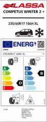 235/60R17 106H XL COMPUTES WINTER 2 LASSA