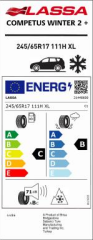 245/65R17 111H XL COMPUTES WINTER 2 LASSA