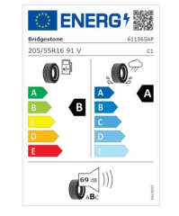 205/55R16 91V  Turanza 6 BRIDGESTONE