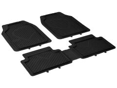 4 SEASON PLUS HAVUZLU Üniversal Kauçuk Paspas Siyah