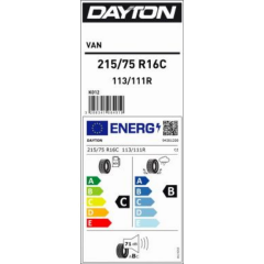 215/75R16C 113/111R DAYTON VAN DAYTON