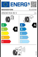 205/60R16 92V TURANZA T005