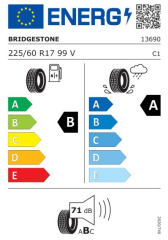 225/60R17 99V TURANZA T005