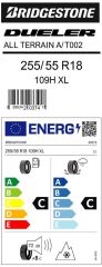 255/55R18 109W XL DUELER H/P SPORT BRIDGESTONE