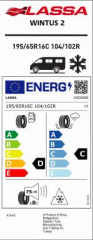 195/65R16C 104/102R Wintus 2 LASSA