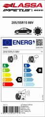 205/55R15 88V IMPETUS REVO LASSA