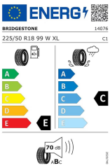 225/50R18 95W RE050A BRIDGESTONE