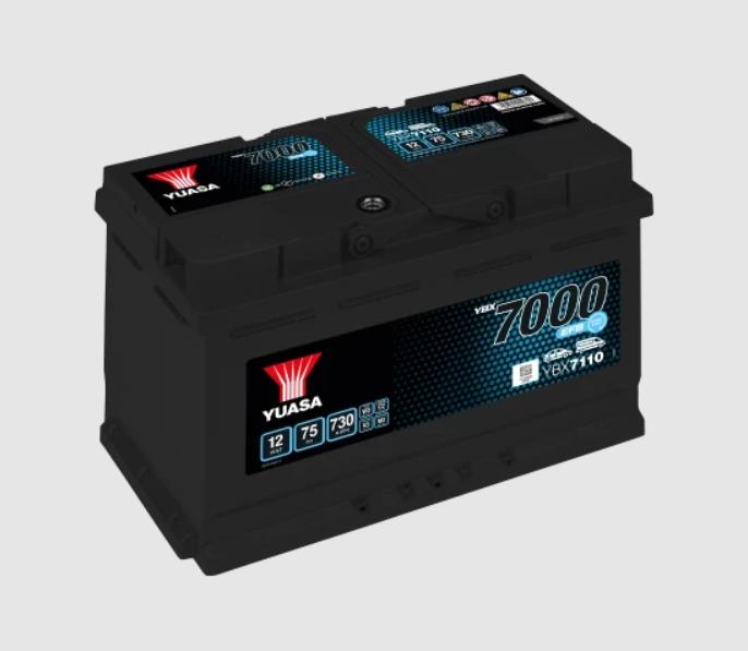 75AH YUASA 7000 EFB START-STOP AKÜ G-D-Y 317*175*175 mm.