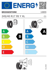 245/40R17 95Y XL TURANZA T005 BRIDGESTONE