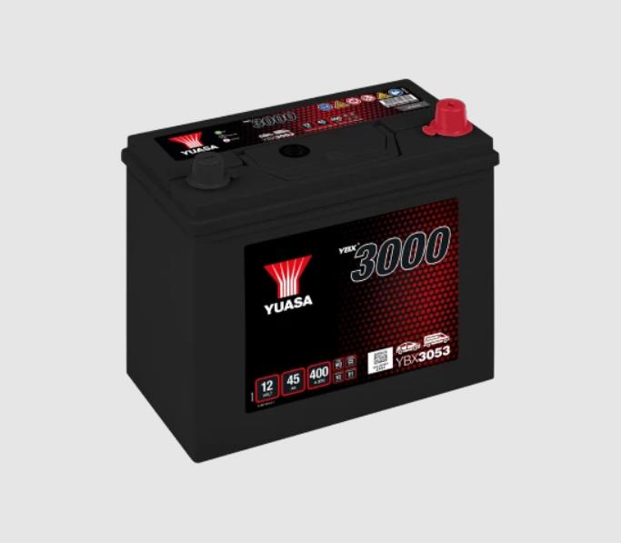 45AH YUASA 3000 ASIA AKÜ TERS KUTUP G-D-Y 129*238*224 mm.