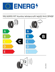 195/65R15 91T WINTERCRAT WP52 KUMHO
