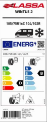 185/75R16C 104/102R M+S/SFM Wintus 2 LASSA