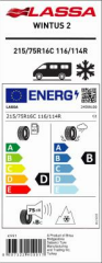 215/75R16C 116/114R 10PR WINTUS 2 M+S / SFM LASSA