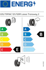 Lassa Transway 2 225/75R16C 121/120R Yaz Lastiği (Üretim Yılı 2024)
