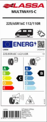 225/65R16C 112/110R 8PR TL MULTIWAYS-C M+S / SFM LASSA