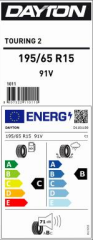 195/65R15 91V  TOURING 2
