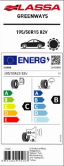 195/50R15 82V GREENWAYS