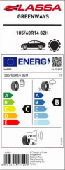 185/60R14 82H GREENWAYS LASSA