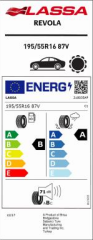 195/55R16 87V REVOLA LASSA