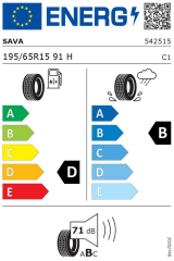195/65R15 91H INTENSA HP2 SAVA