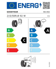 215/50R18 92W EAG FI ASY 6 FP GOODYEAR